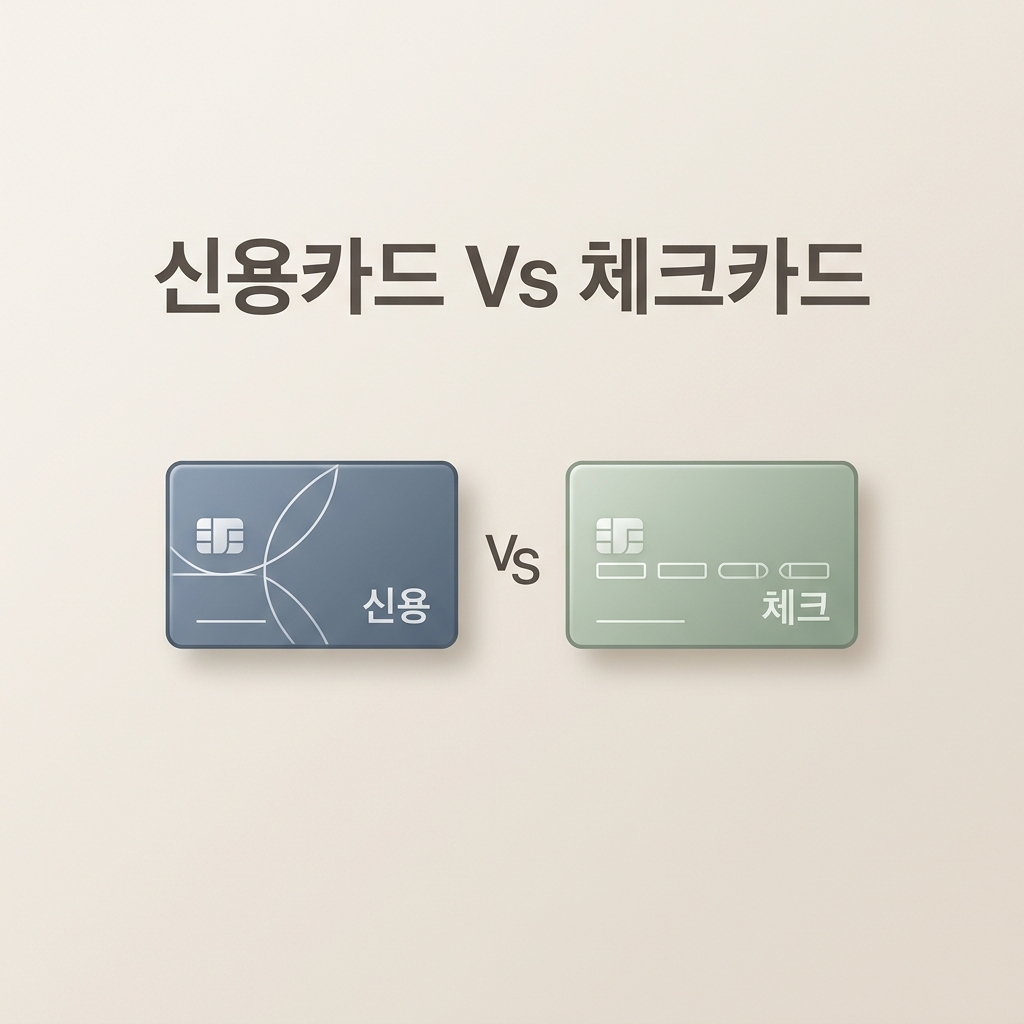 ai thumbnail minimal 신용카드 Vs 체크카드 1787334466